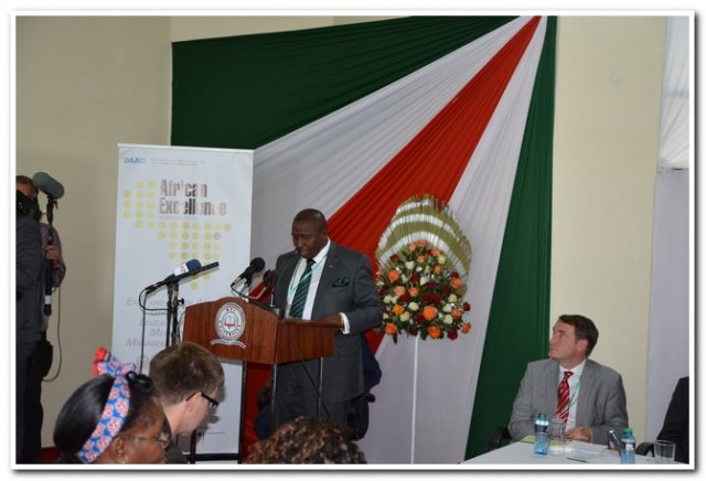 dr.tanui project leader kenya presenting a speech during the launch